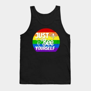 Just Bee Yourself Rainbow Tank Top